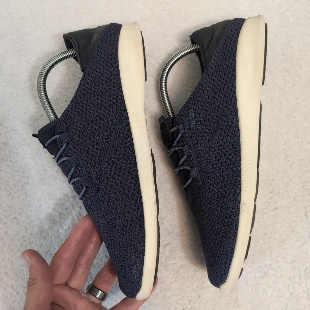 Olukai Alapa Li‎ Dede Shoes Mens Size 9 Slip On Sneakers Navy Blue No Tie Laces